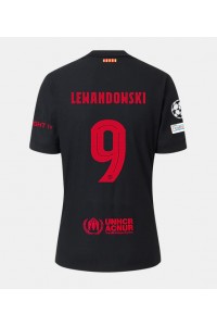 Barcelona Robert Lewandowski #9 Fotballdrakt Borte Klær 2024-25 Korte ermer